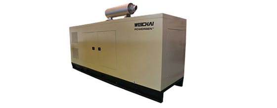 247.5KVA-495KVA Weichai-generatorsets met geringe geluidssterkte Hoge snelheid 1500r/Min